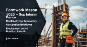 Formwork Mason Jobs 2026 — Sup Interim France