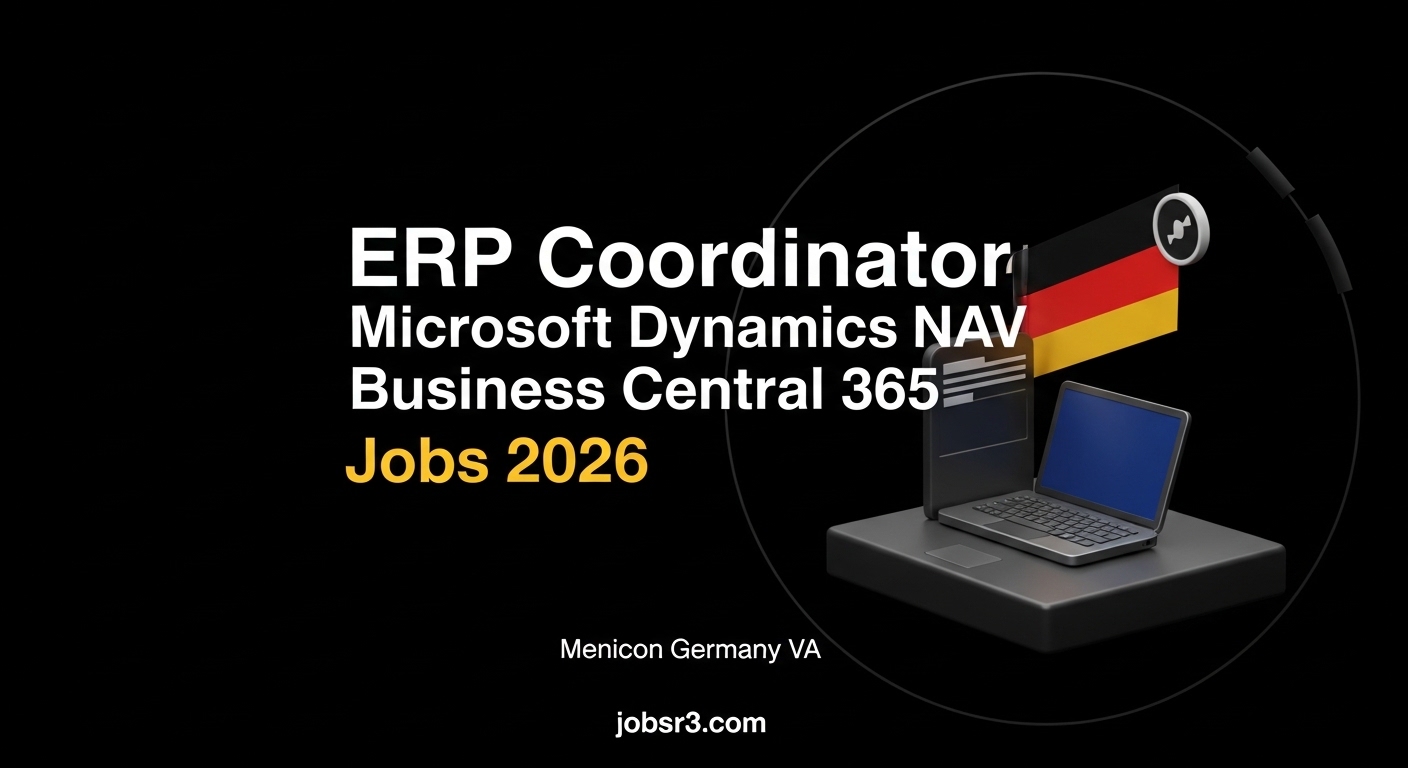 ERP Coordinator Microsoft Dynamics NAV Business Central 365 Jobs 2026 — Menicon Germany